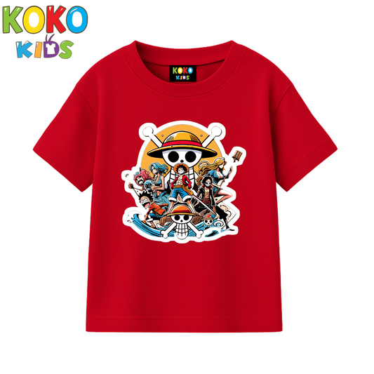 Kids Premium Drop Shoulder T-Shirt - ONE PIECE
