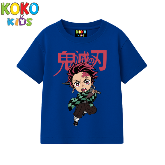 Kids Premium Drop Shoulder T-Shirt - DEMON SLAYER