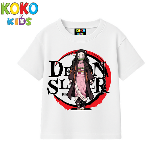 Kids Premium Drop Shoulder T-Shirt - DEMON SLAYER