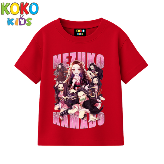 Kids Premium Drop Shoulder T-Shirt - DEMON SLAYER