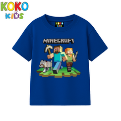 Kids Premium Drop Shoulder T-Shirt -Minecraft