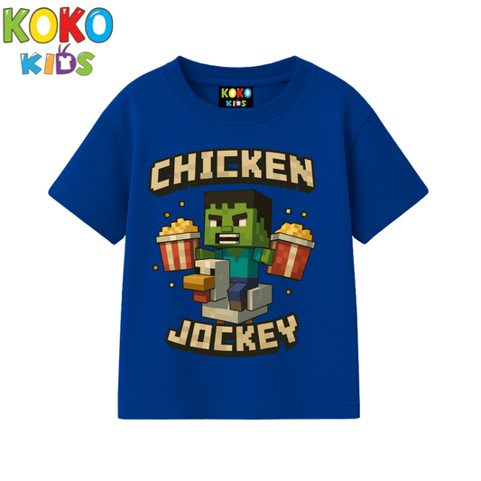 Kids Premium Drop Shoulder T-Shirt -Minecraft