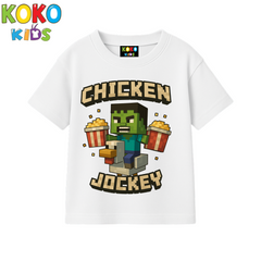 Kids Premium Drop Shoulder T-Shirt -Minecraft