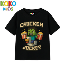 Kids Premium Drop Shoulder T-Shirt -Minecraft