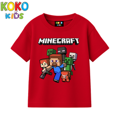 Kids Premium Drop Shoulder T-Shirt -Minecraft