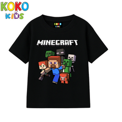 Kids Premium Drop Shoulder T-Shirt -Minecraft