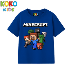 Kids Premium Drop Shoulder T-Shirt -Minecraft