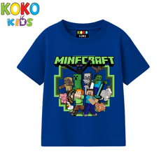 Kids Premium Drop Shoulder T-Shirt -Minecraft