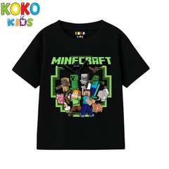 Kids Premium Drop Shoulder T-Shirt -Minecraft