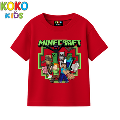 Kids Premium Drop Shoulder T-Shirt -Minecraft