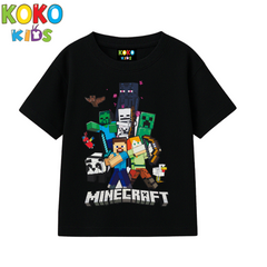 Kids Premium Drop Shoulder T-Shirt -Minecraft
