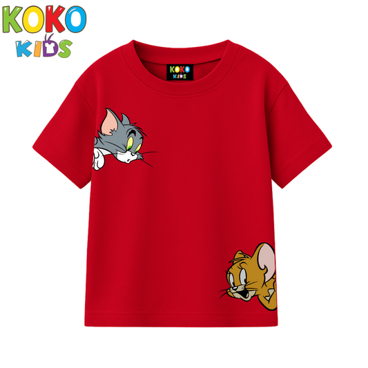 Kids Premium Drop Shoulder T-Shirt - Tom&Jerry