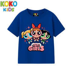 Kids Premium Drop Shoulder T-Shirt - Powerpuff Girls