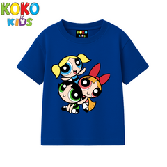 Kids Premium Drop Shoulder T-Shirt - Powerpuff Girls