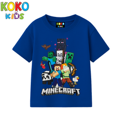 Kids Premium Drop Shoulder T-Shirt -Minecraft