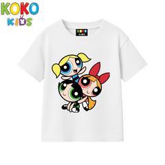 Kids Premium Drop Shoulder T-Shirt - Powerpuff Girls