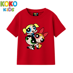 Kids Premium Drop Shoulder T-Shirt - Powerpuff Girls