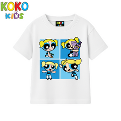 Kids Premium Drop Shoulder T-Shirt - Powerpuff Girls