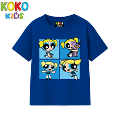 Kids Premium Drop Shoulder T-Shirt - Powerpuff Girls