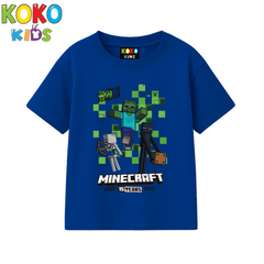 Kids Premium Drop Shoulder T-Shirt -Minecraft