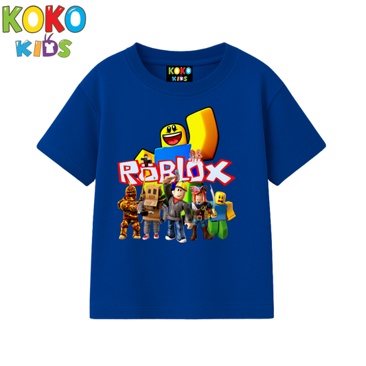 Kids Premium Drop Shoulder T-Shirt -Roblox