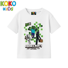 Kids Premium Drop Shoulder T-Shirt -Minecraft
