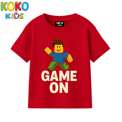 Kids Premium Drop Shoulder T-Shirt -Roblox