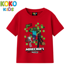 Kids Premium Drop Shoulder T-Shirt -Minecraft