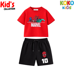 Street Style Kids Set – Drop Shoulder Tee & Shorts