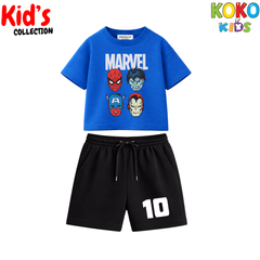 Street Style Kids Set – Drop Shoulder Tee & Shorts
