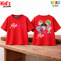 Kid's Premium Drop Shoulder T shirt - Both side design