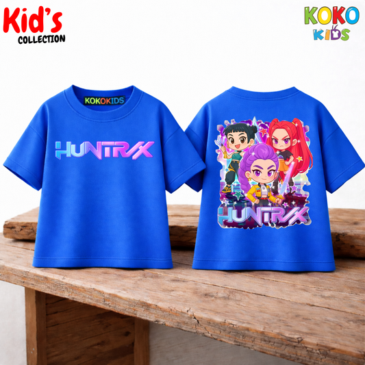 Kid's Premium Drop Shoulder T shirt - Both side design