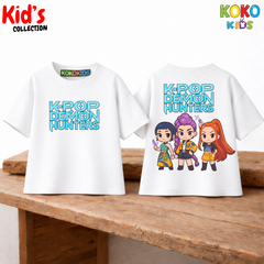 Kid's Premium Drop Shoulder T shirt - Both side design