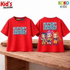 Kid's Premium Drop Shoulder T shirt - Both side design