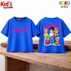 Kid's Premium Drop Shoulder T shirt - Both side design