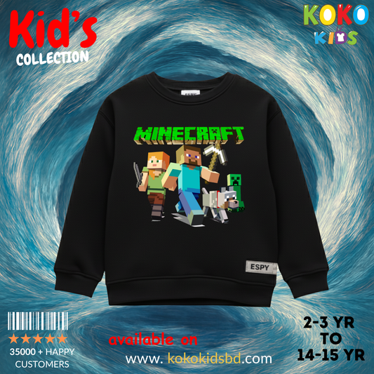 Minecraft Premium Kid's Sweatshirt -8/9 Year
