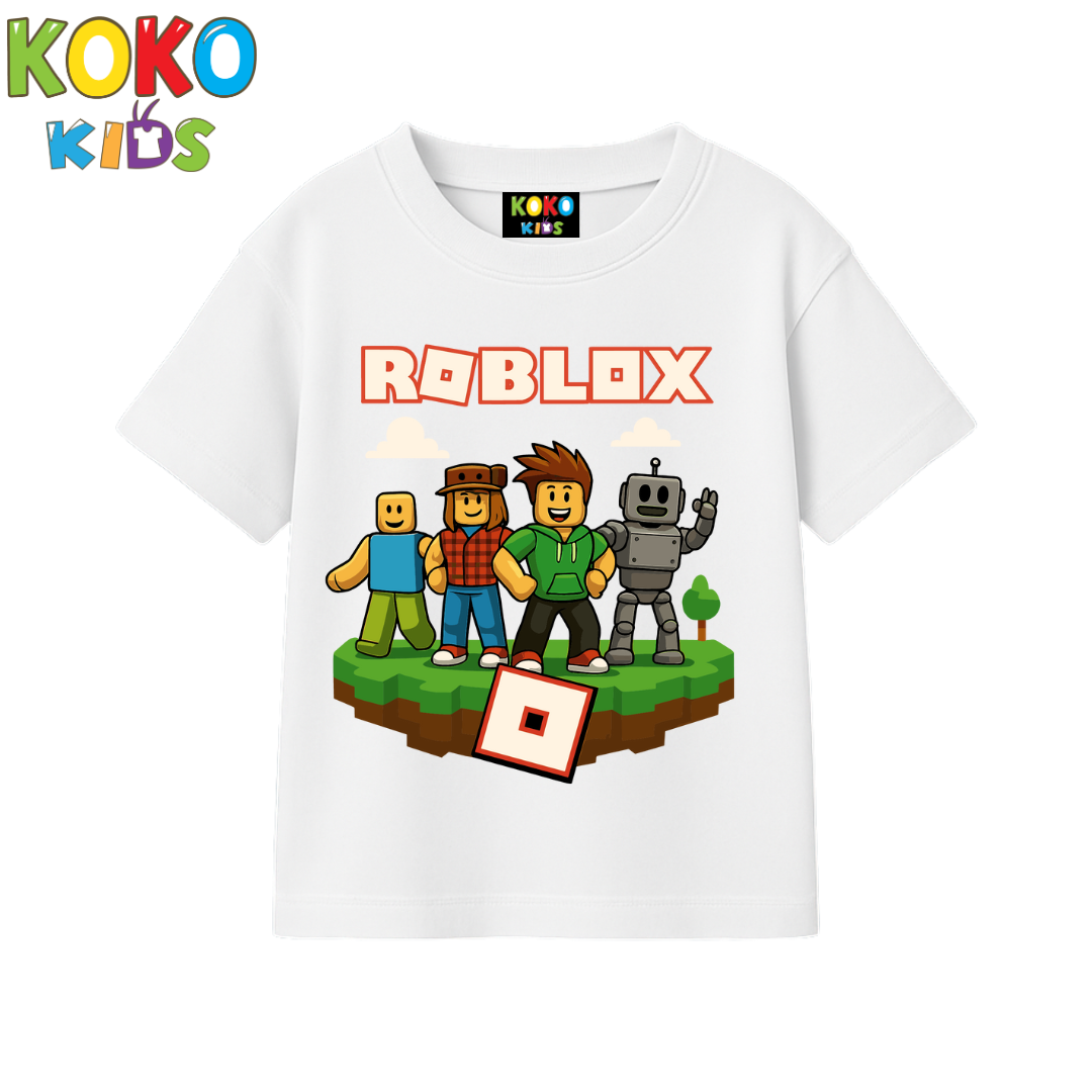 Kids Premium Drop Shoulder T-Shirt -Roblox