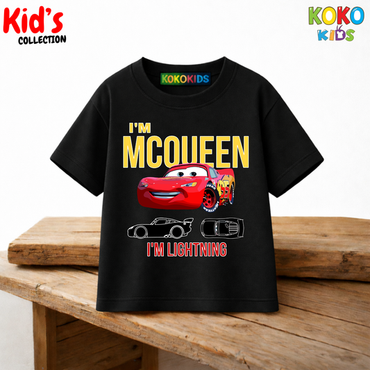 Kid's Premium Drop Shoulder T-shirt - Car