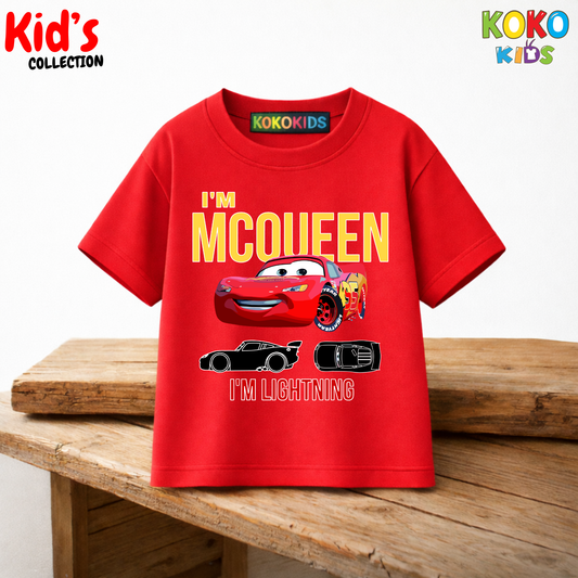 Kid's Premium Drop Shoulder T-shirt - Car