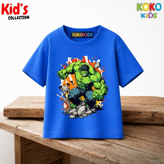 Kid's Premium Drop Shoulder T-shirt - Hulk