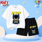 Kids Premium Cotton Drop Shoulder T-Shirt & Shorts Set