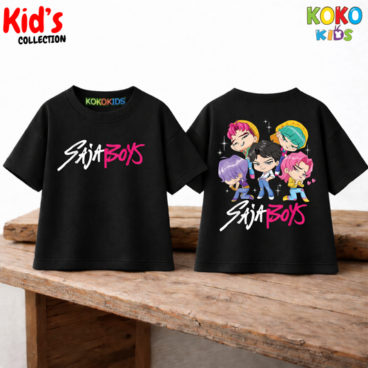 Kid's Premium Drop Shoulder T shirt - Both side design