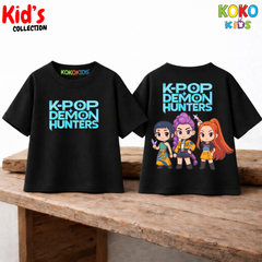 Kid's Premium Drop Shoulder T shirt - Both side design