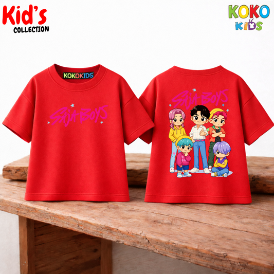 Kid's Premium Drop Shoulder T shirt - Both side design