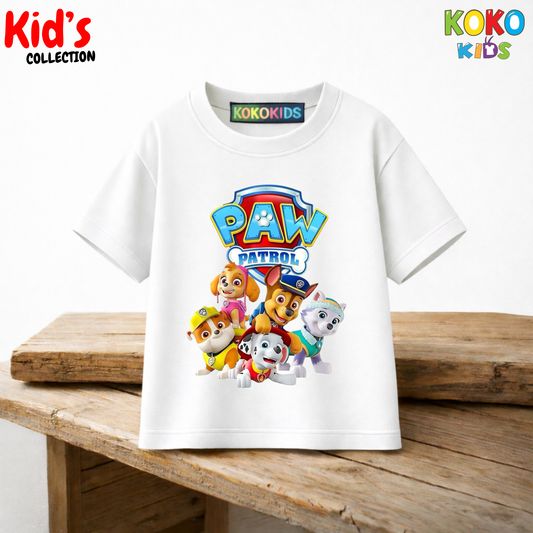 Kid's Premium Drop Shoulder T-shirt - Paw