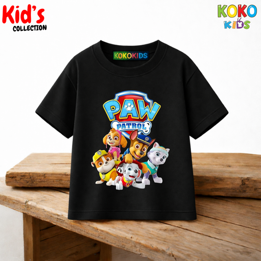 Kid's Premium Drop Shoulder T-shirt - Paw