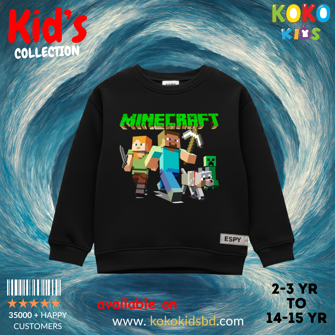 Minecraft Premium Kid's Sweatshirt -8/9 Year